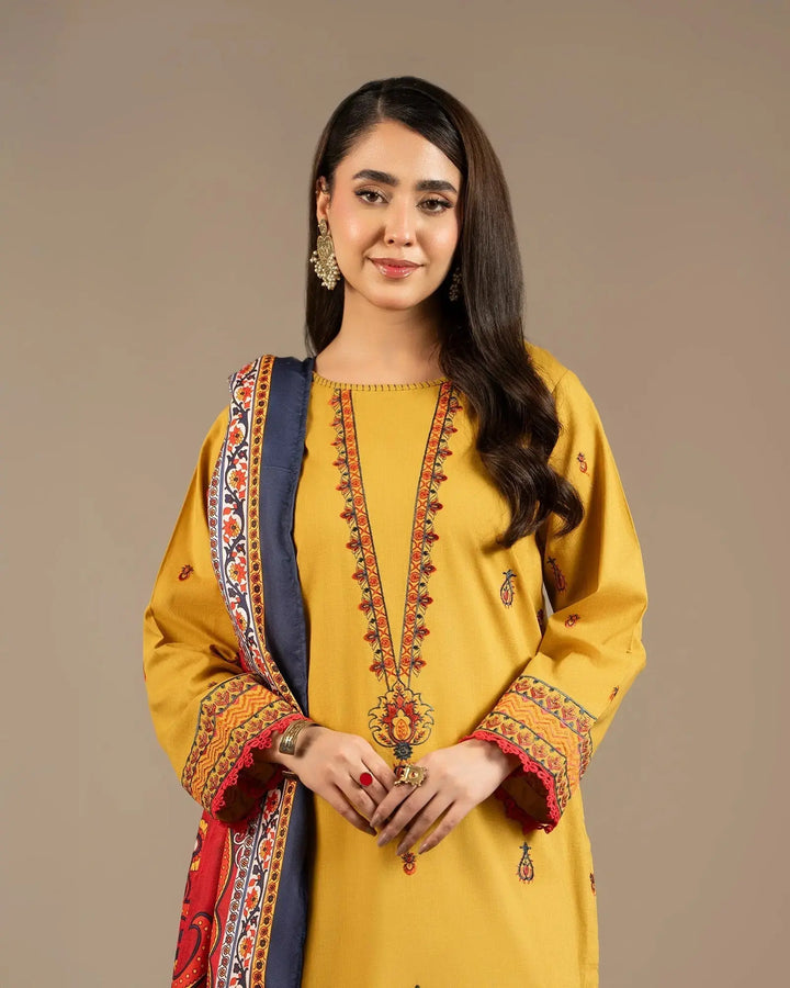 Cross Slub Khaddar 3PC | 16430 Sha Posh Textile