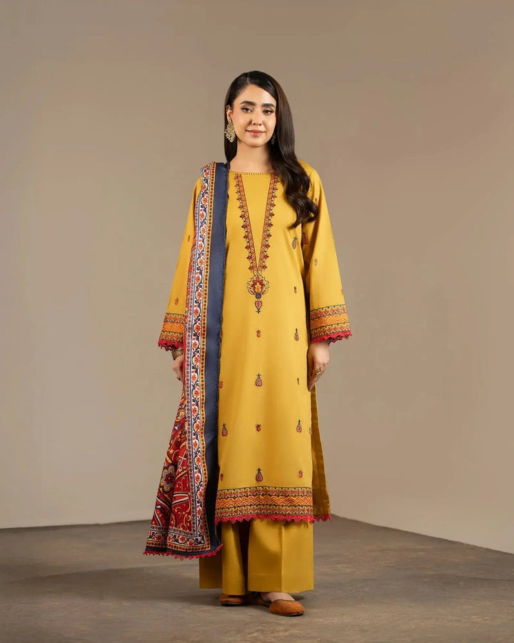 Cross Slub Khaddar 3PC | 16430 Sha Posh Textile