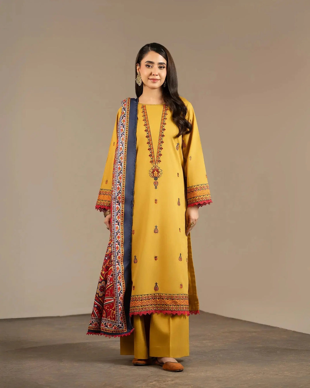 Cross Slub Khaddar 3PC | 16430 Sha Posh Textile