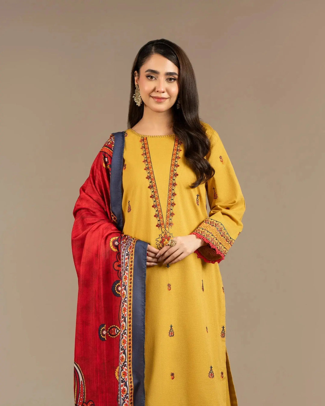 Cross Slub Khaddar 3PC | 16430 Sha Posh Textile