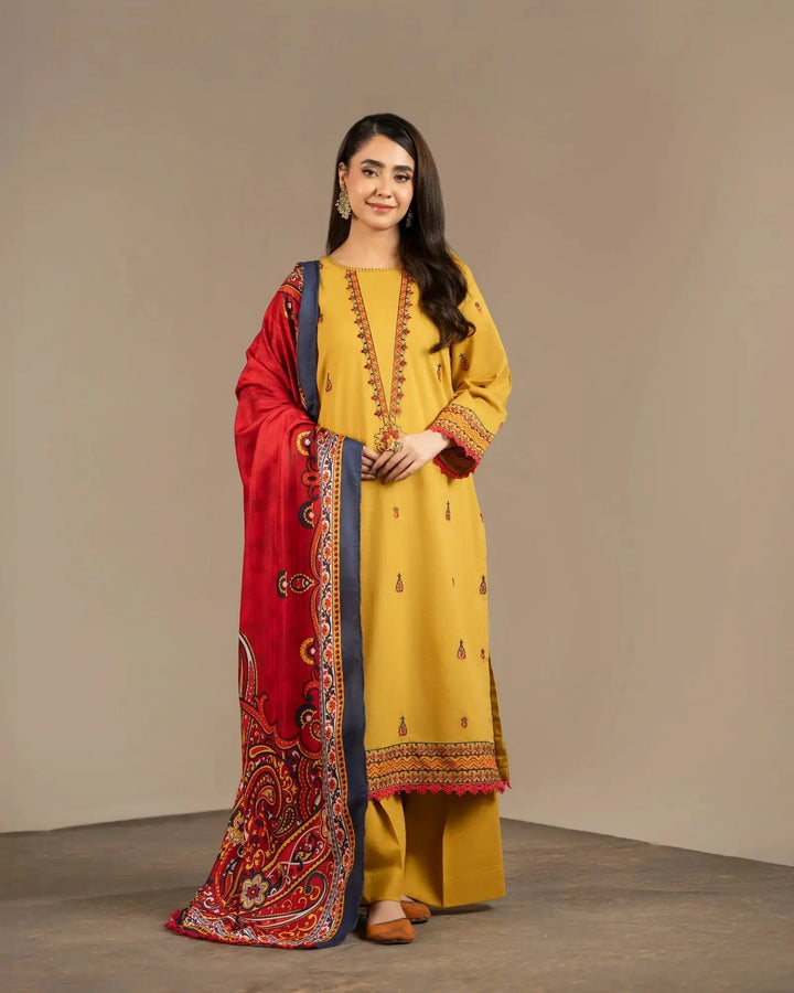 Cross Slub Khaddar 3PC | 16430 Sha Posh Textile