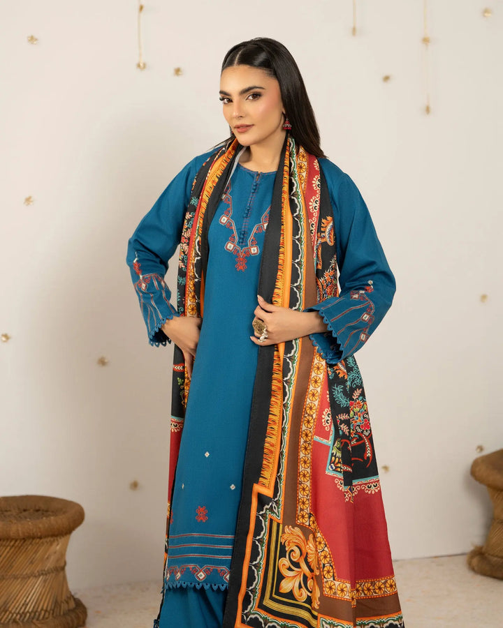 Cross Slub Khaddar 3PC | 16448 Sha Posh Textile