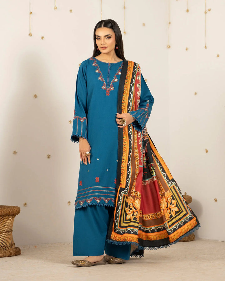 Cross Slub Khaddar 3PC | 16448 Sha Posh Textile