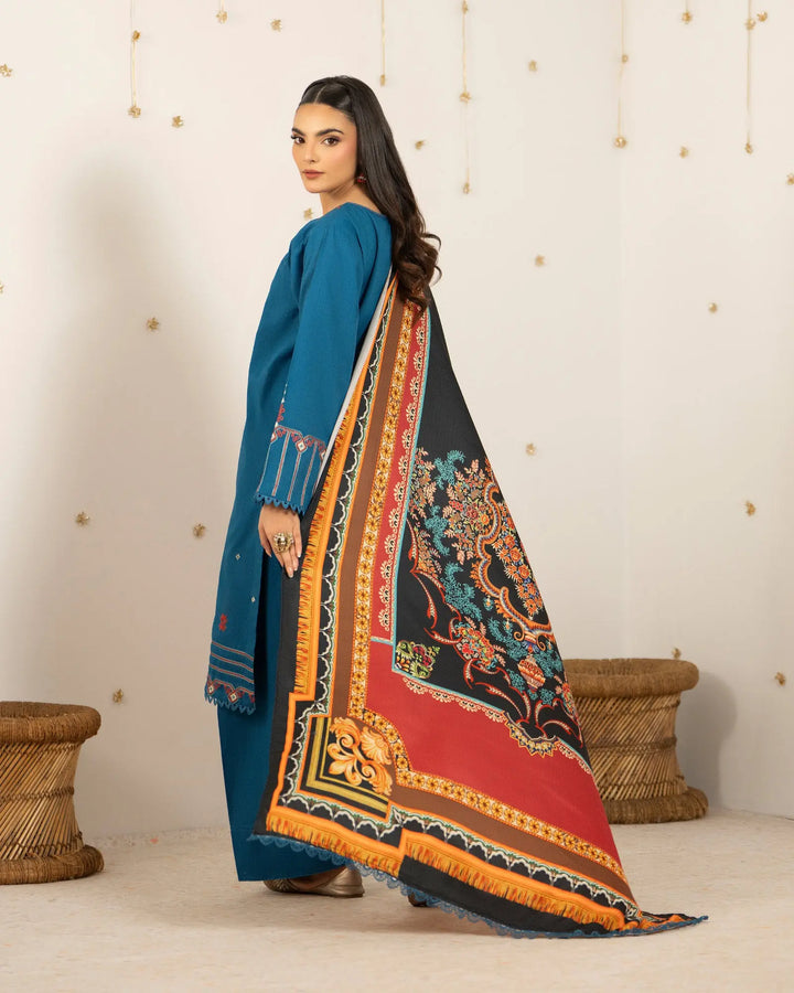 Cross Slub Khaddar 3PC | 16448 Sha Posh Textile