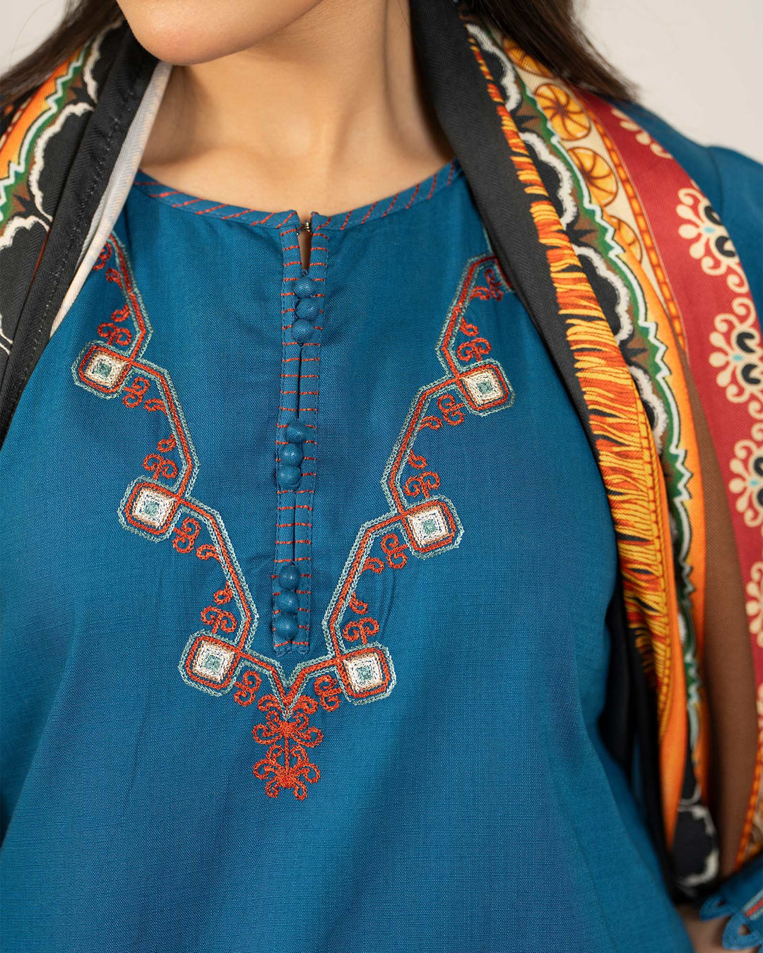 Cross Slub Khaddar 3PC | 16448 Sha Posh Textile