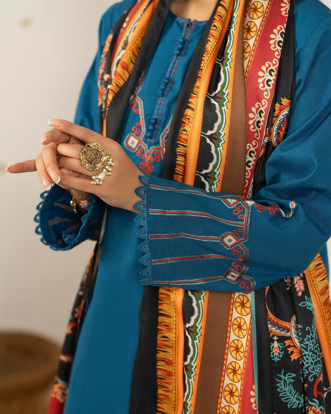 Cross Slub Khaddar 3PC | 16448 Sha Posh Textile