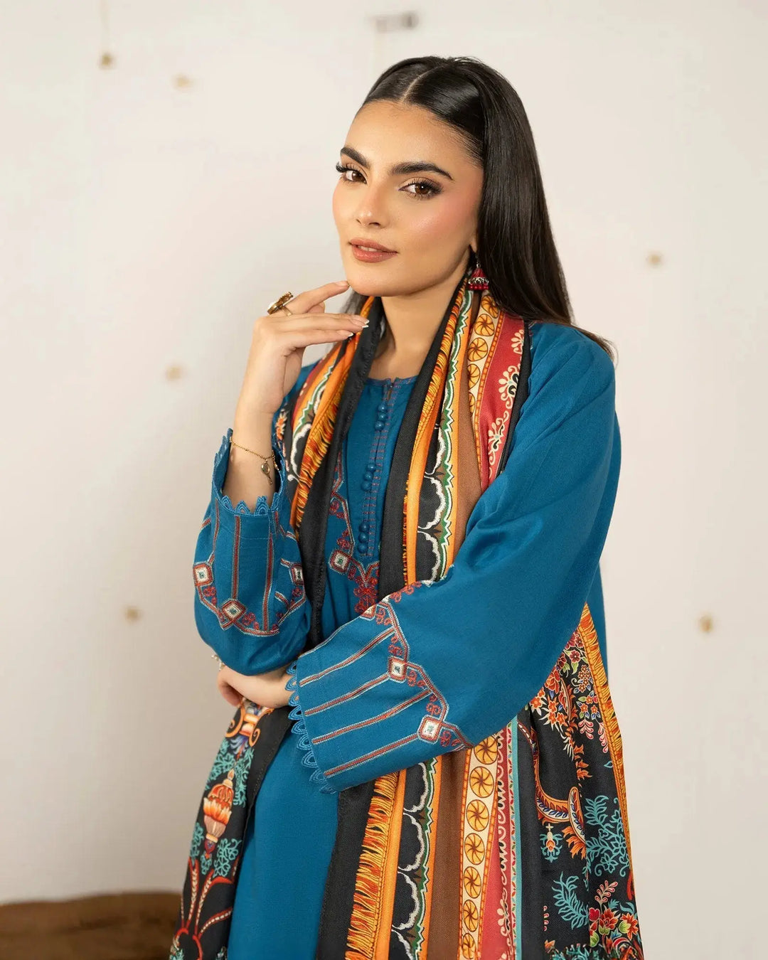 Cross Slub Khaddar 3PC | 16448 Sha Posh Textile