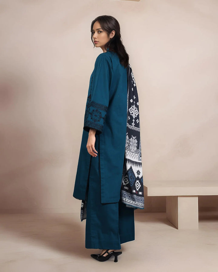 Cross Slub Khaddar 3PC | 16591 Sha Posh Textile