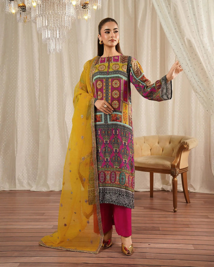 Dull Raw Silk 3PC | 2290 Sha Posh Textile