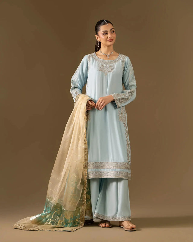 Dull Raw Silk 3PC | 2309 Sha Posh Textile