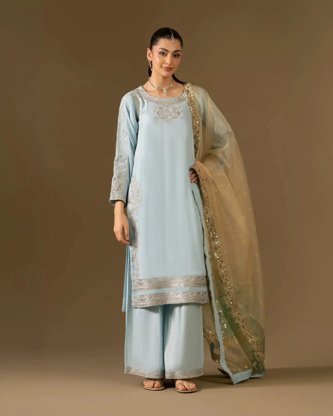 Dull Raw Silk 3PC | 2309 Sha Posh Textile