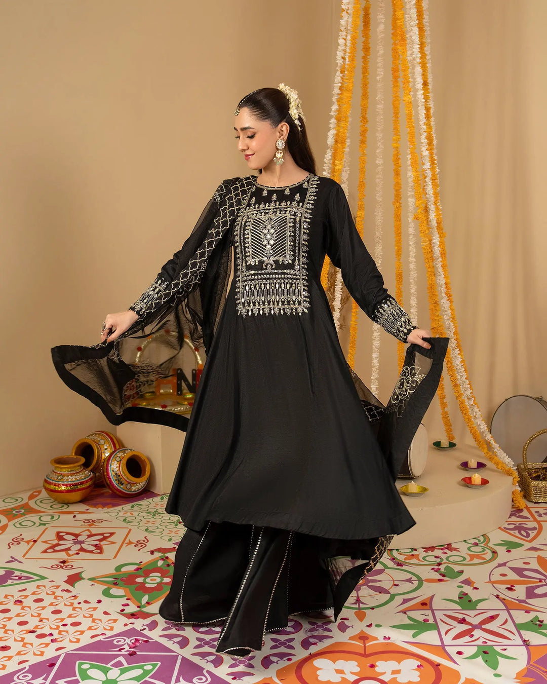 Dull Raw Silk Frock | 425 Sha Posh Textile