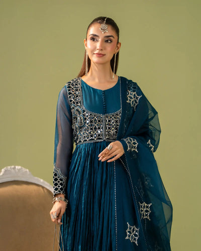 Dull Raw Silk Frock | 9758 Sha Posh Textile