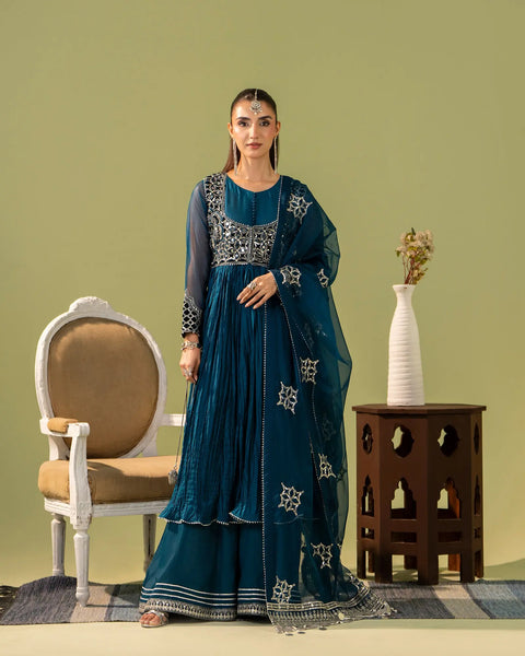 Dull Raw Silk Frock | 9758 Sha Posh Textile