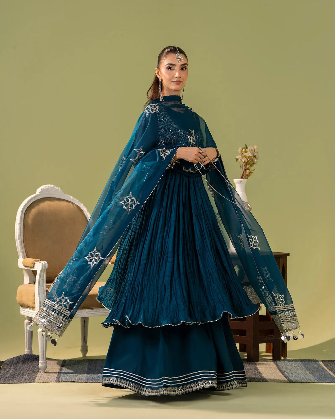 Dull Raw Silk Frock | 9758 Sha Posh Textile