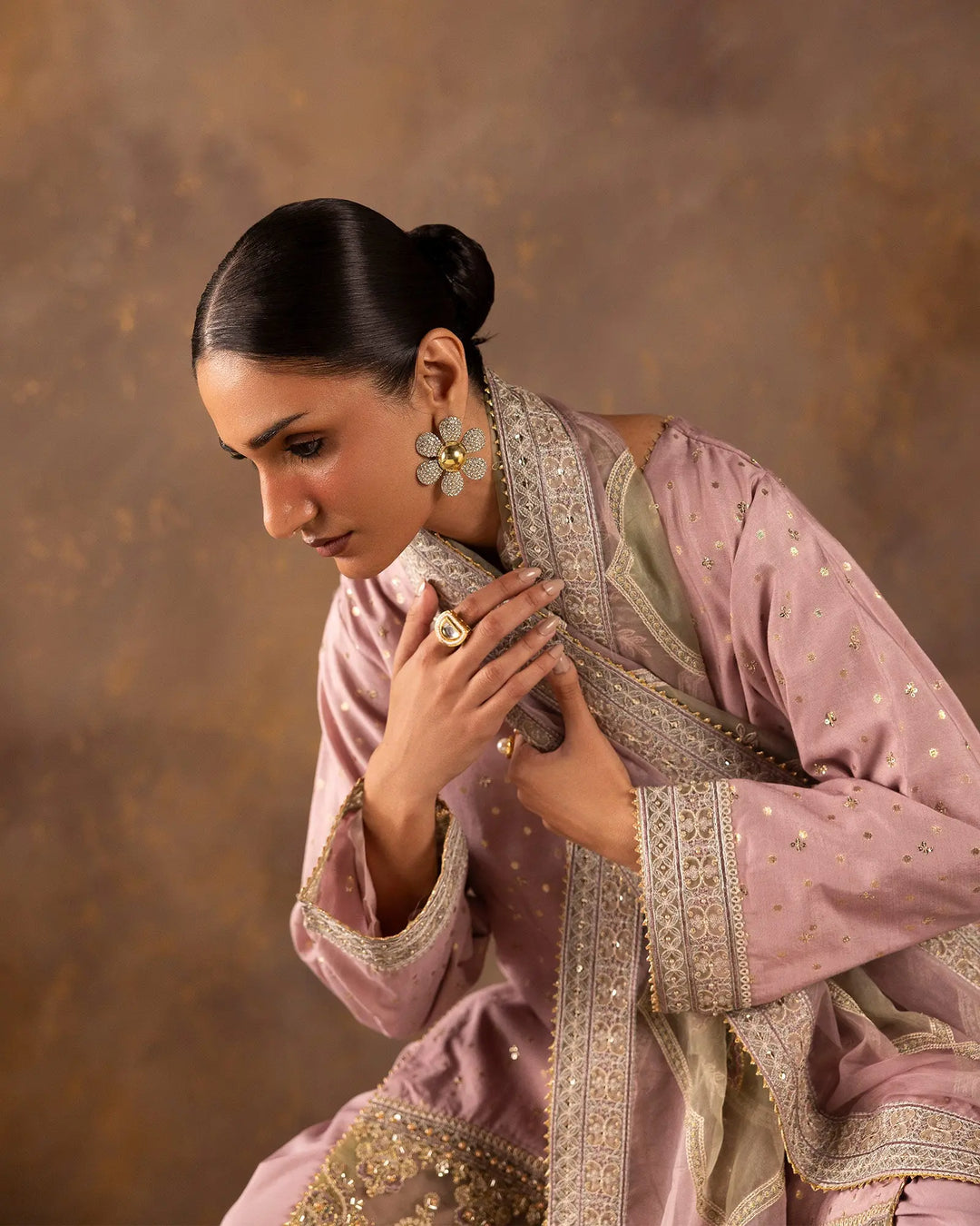 Dupatta Women Special Paper Katan Bindi | D9824 Sha Posh Textile