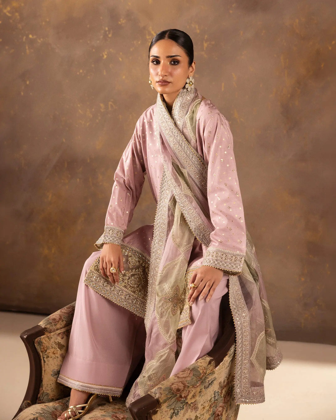 Dupatta Women Special Paper Katan Bindi | D9824 Sha Posh Textile