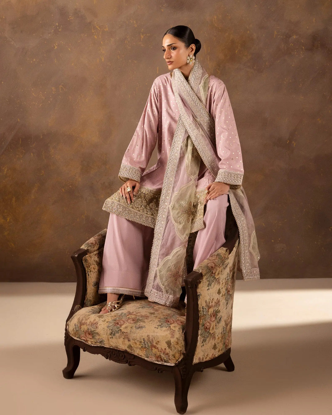 Dupatta Women Special Paper Katan Bindi | D9824 Sha Posh Textile