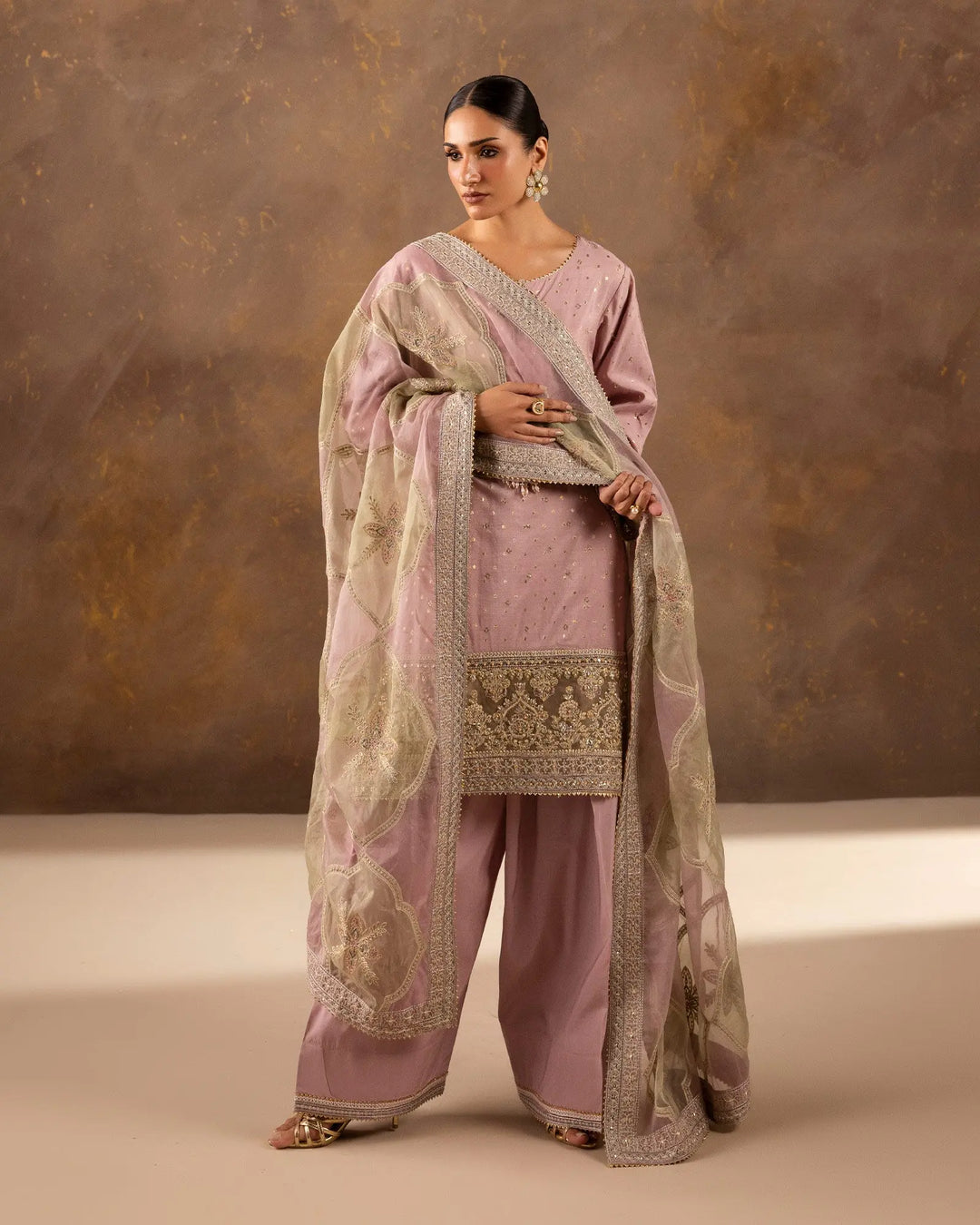 Dupatta Women Special Paper Katan Bindi | D9824 Sha Posh Textile