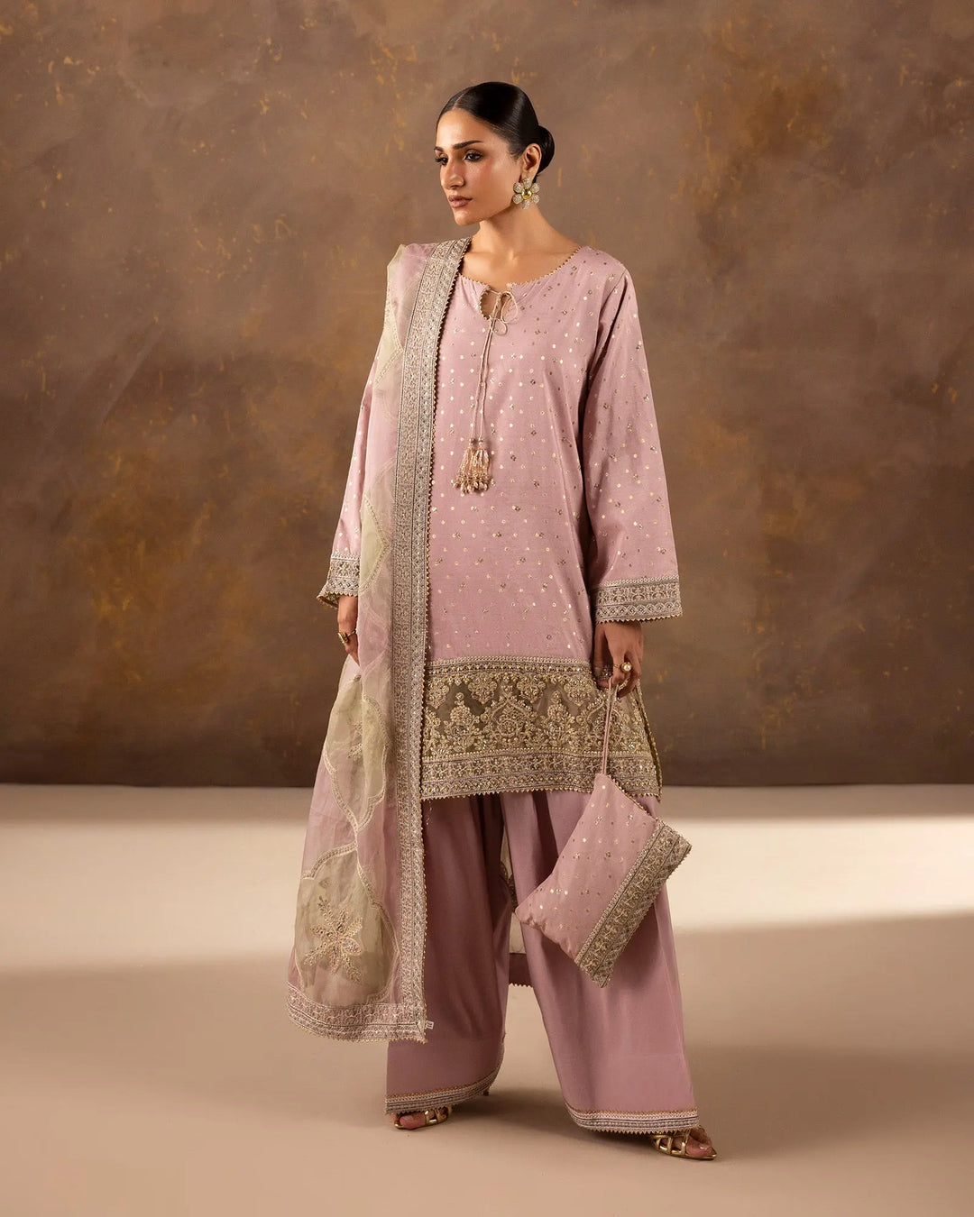 Dupatta Women Special Paper Katan Bindi | D9824 Sha Posh Textile