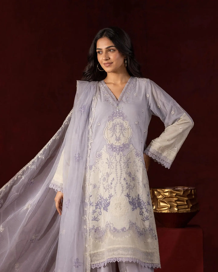 Embroidered Jacquard Cotton 3 Piece Suit for Women Sha Posh Textile