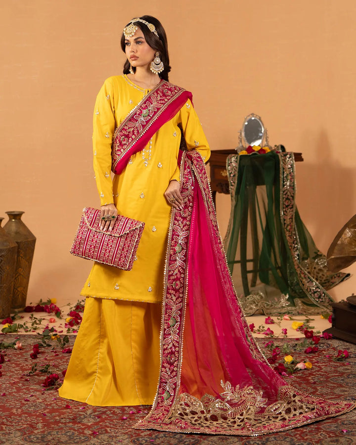 Embroidered Tissue Dupatta (Only Dupatta) | 430-AR-TSU - Sha Posh Textile