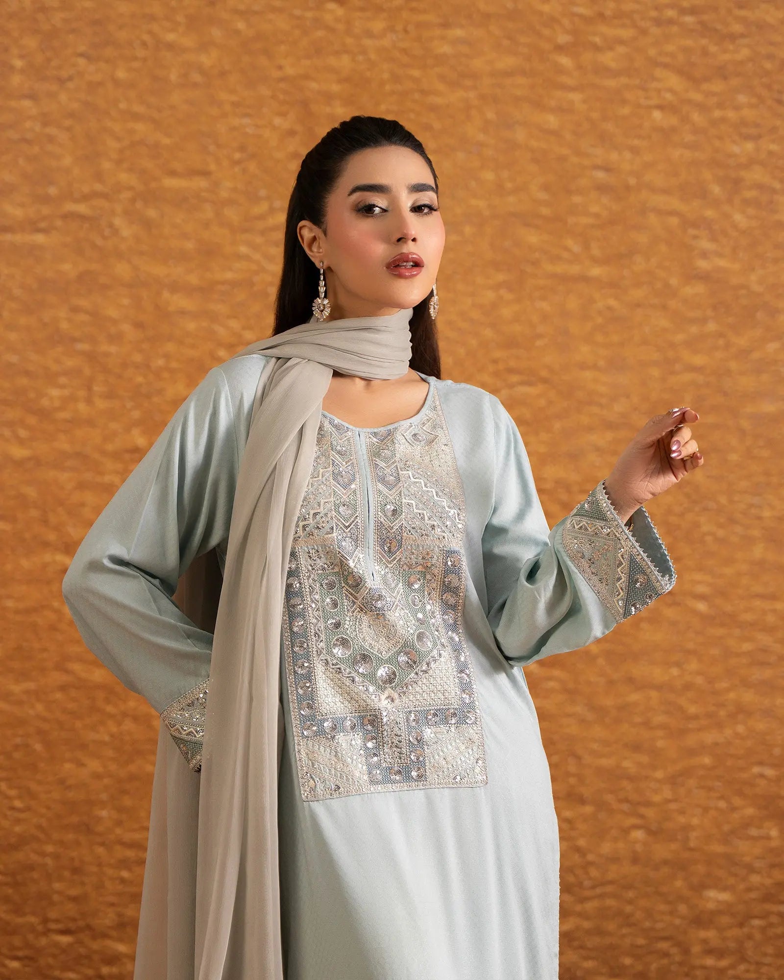 Imported Dabbi Silk 3PC | 1341 - Sha Posh Textile