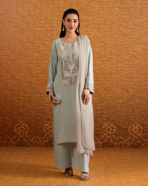 Imported Dabbi Silk 3PC | 1341 Sha Posh Textile
