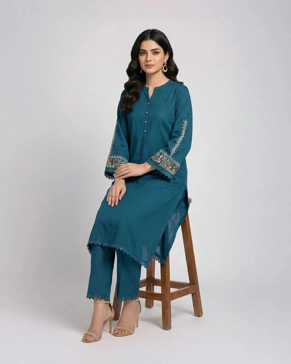 Jacquard Cotton 2PC | 17409 Sha Posh Textile