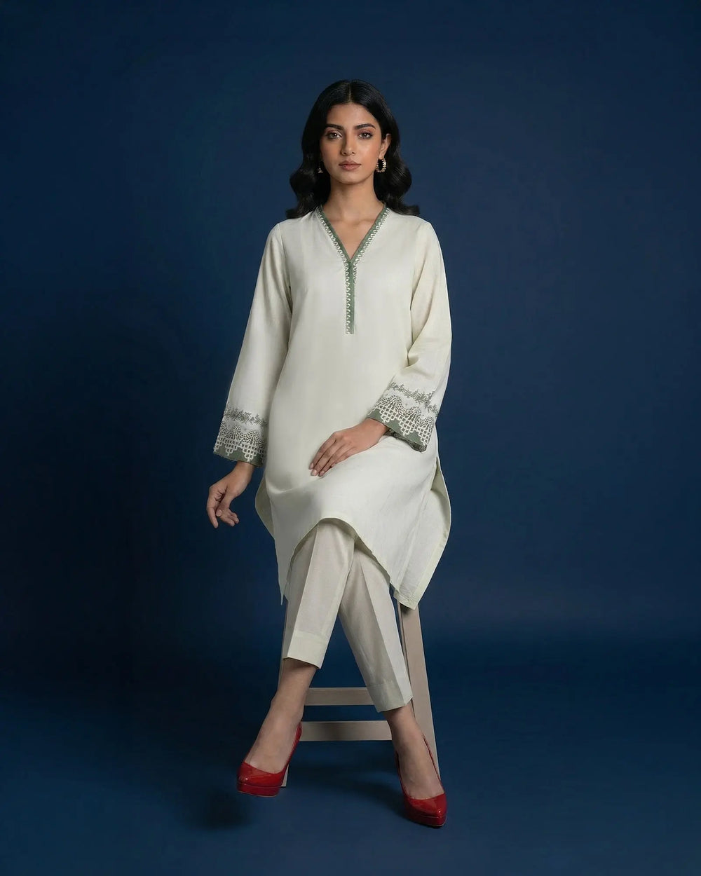 Jacquard Cotton 2PC | 17437 Sha Posh Textile