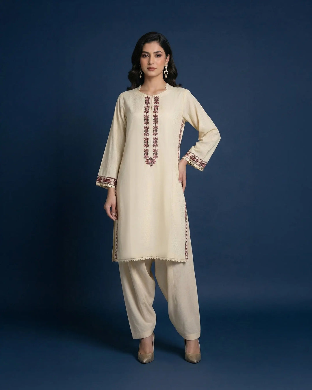 Jacquard Cotton 2PC | 17451 Sha Posh Textile