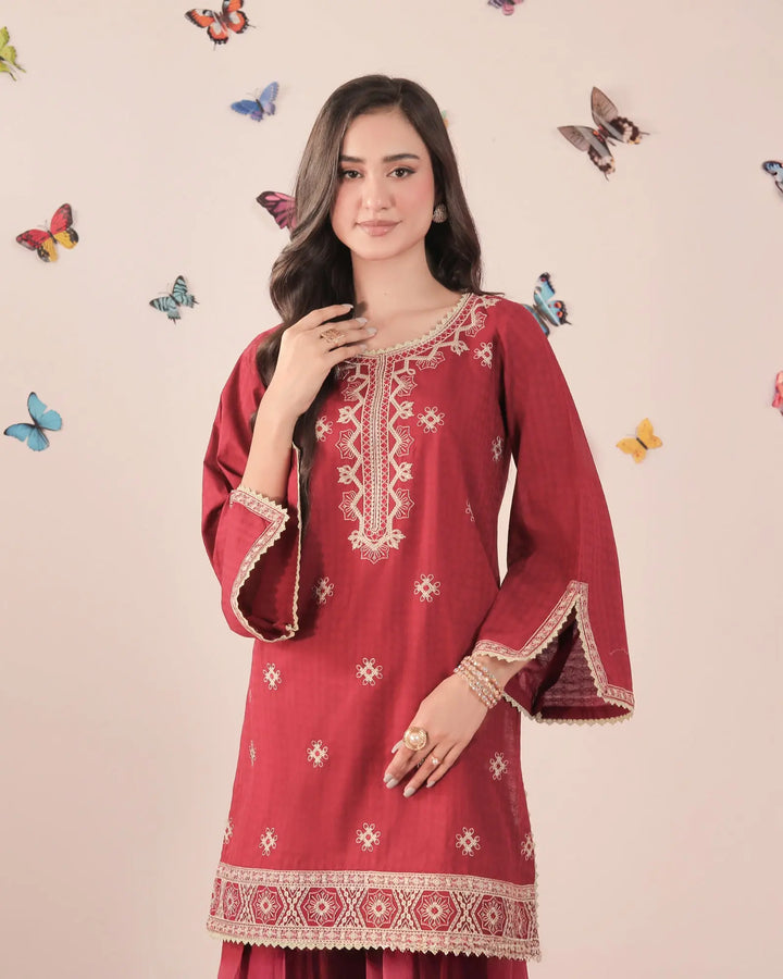 Jacquard Cotton 2PC | 17493 Sha Posh Textile