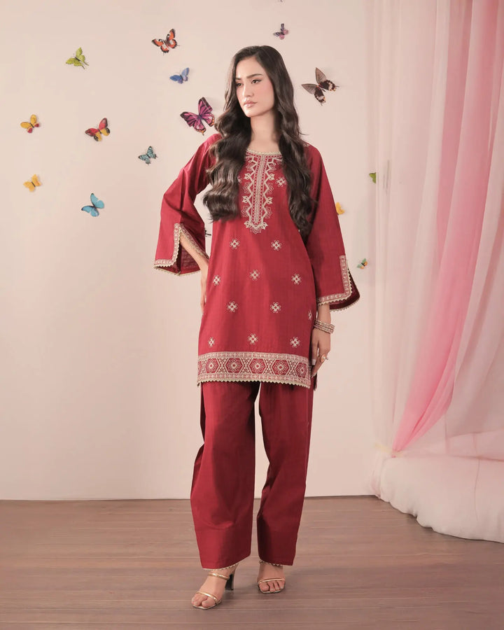 Jacquard Cotton 2PC | 17493 Sha Posh Textile
