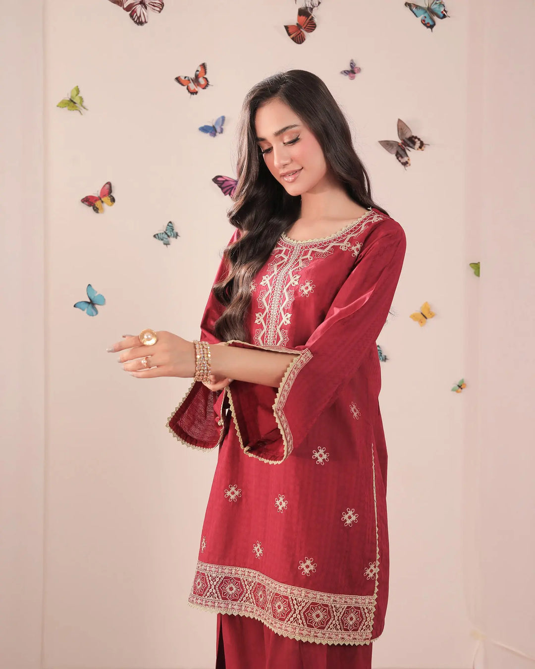 Jacquard Cotton 2PC | 17493 Sha Posh Textile