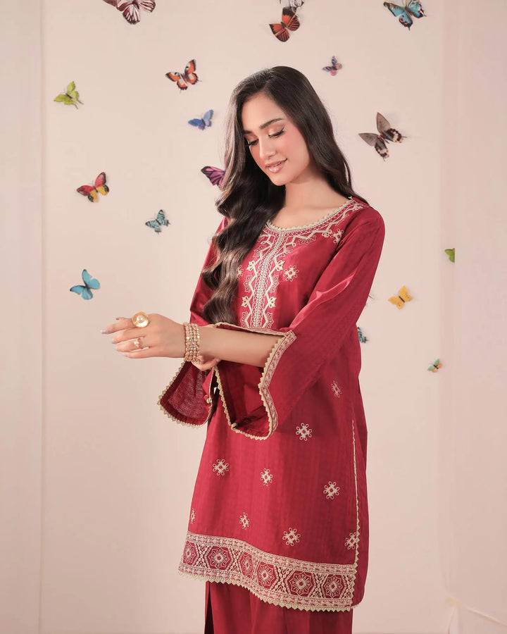 Jacquard Cotton 2PC | 17493 Sha Posh Textile