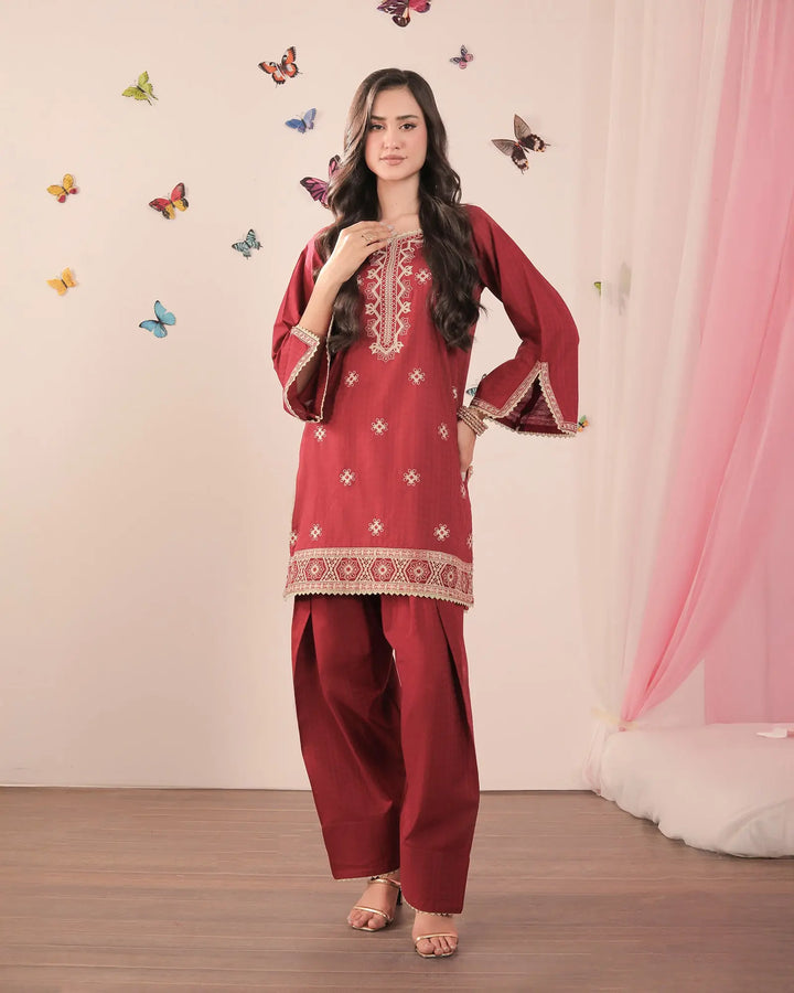 Jacquard Cotton 2PC | 17493 Sha Posh Textile