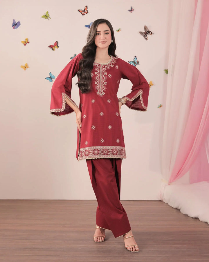 Jacquard Cotton 2PC | 17493 Sha Posh Textile