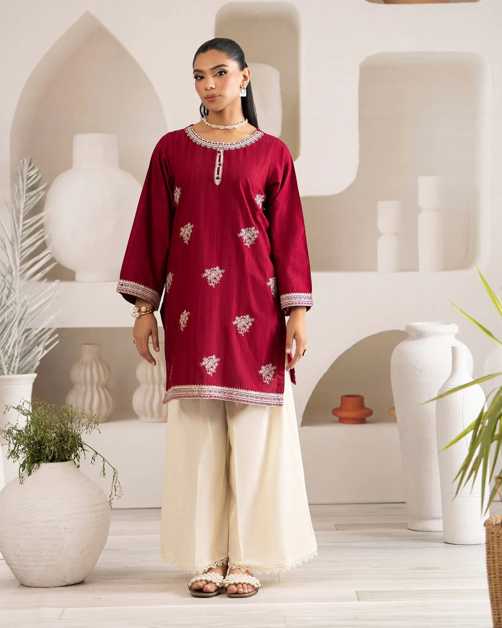 Jacquard Cotton 2PC | 17582 Sha Posh Textile