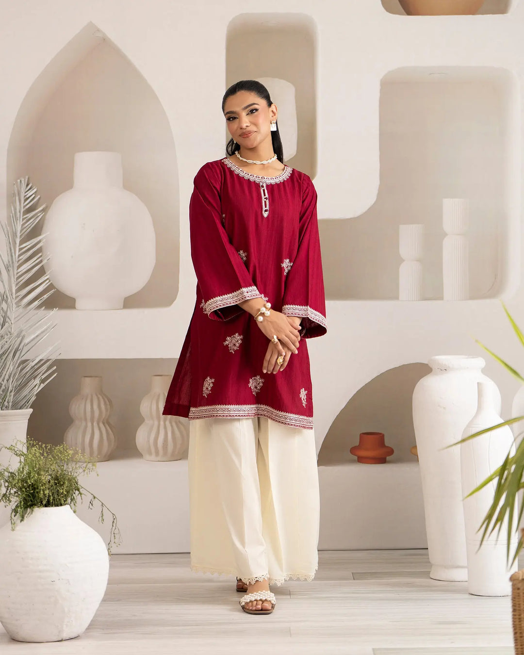 Jacquard Cotton 2PC | 17582 Sha Posh Textile