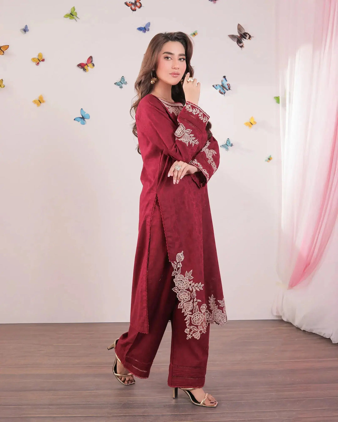 Jacquard Cotton 2PC | 4101 - Sha Posh Textile