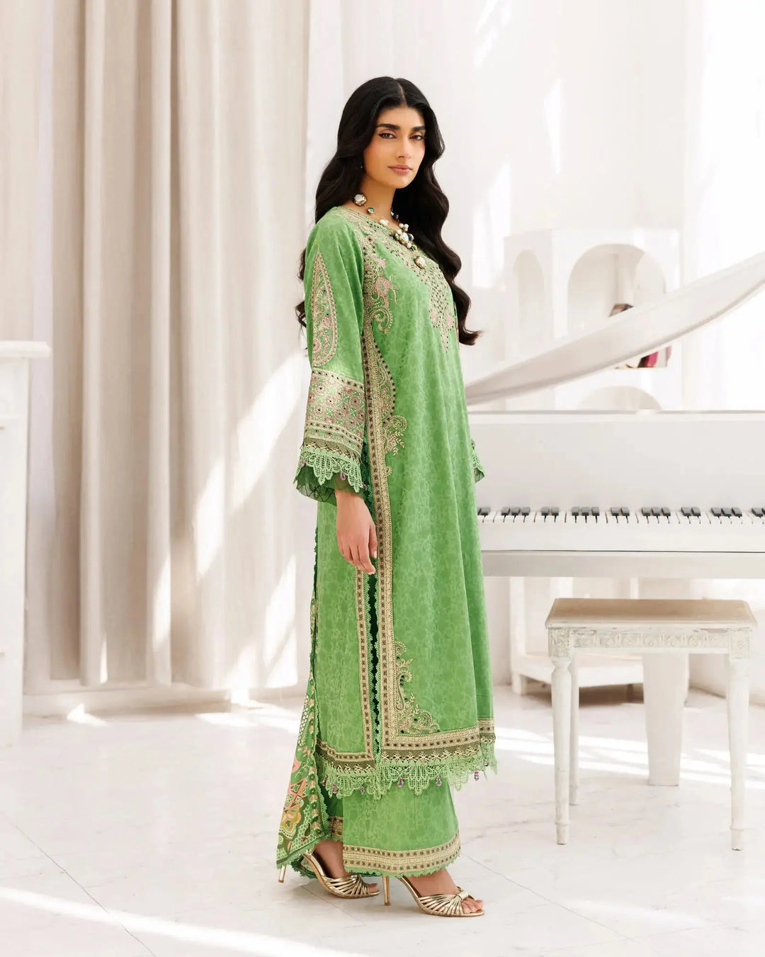 Jacquard Cotton 3PC | 17429 Sha Posh Textile