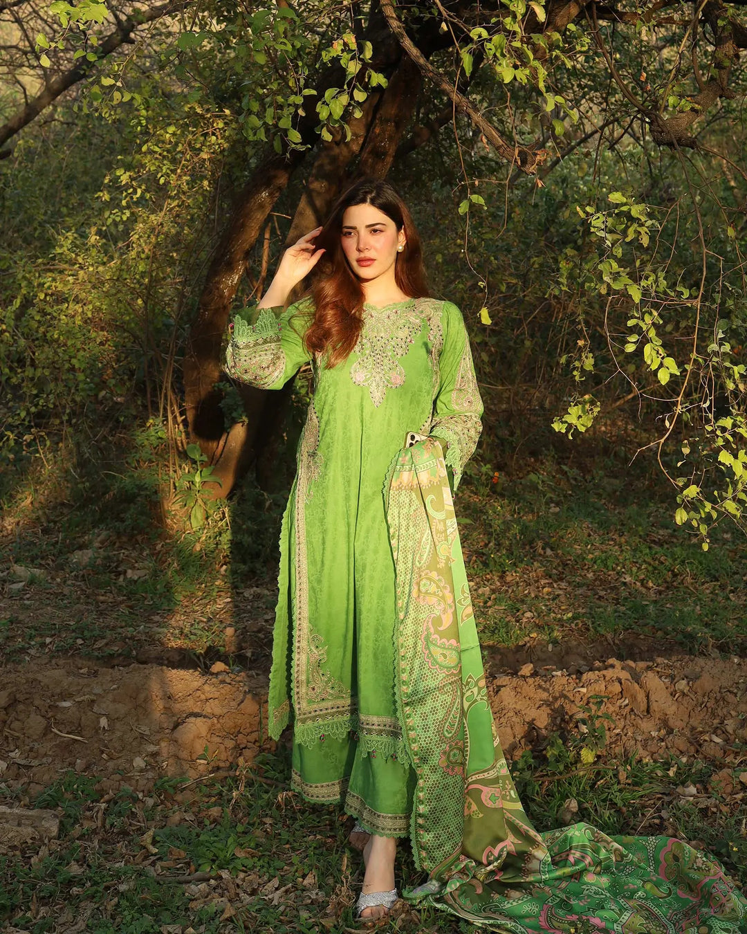 Jacquard Cotton 3PC | 17429 Sha Posh Textile