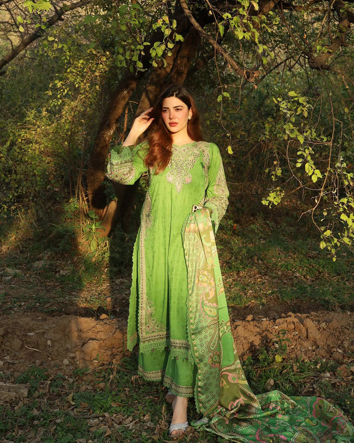 Jacquard Cotton 3PC | 17429 Sha Posh Textile