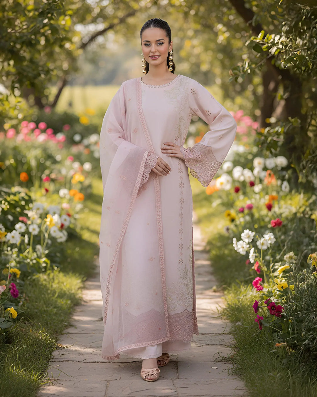 Jacquard Cotton 3PC | 17434 Sha Posh Textile