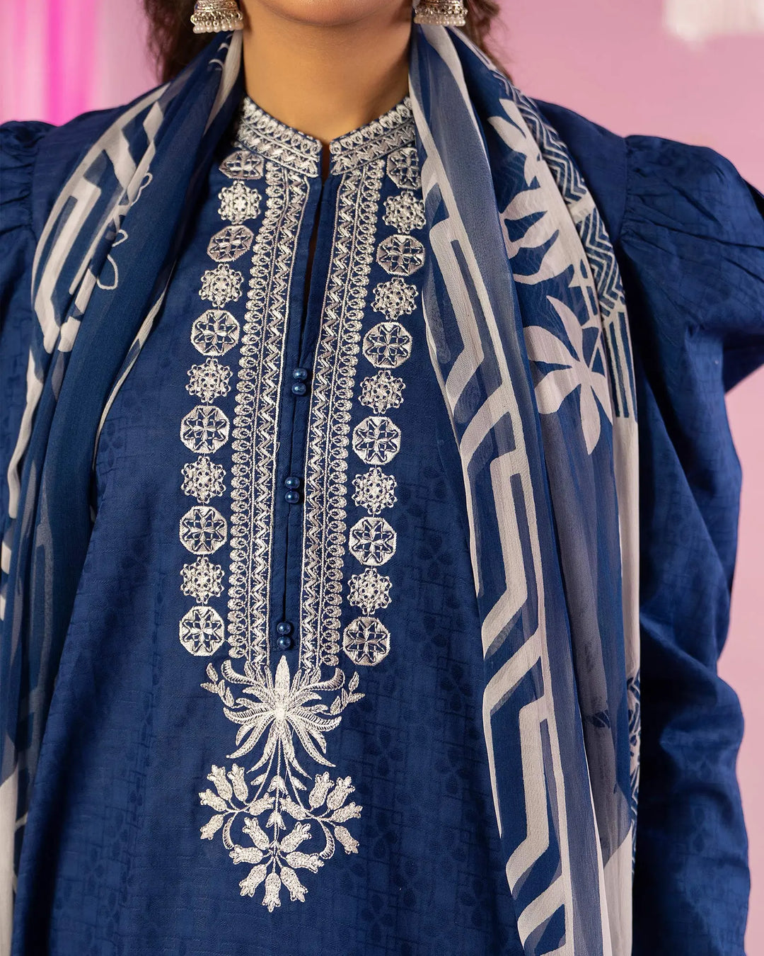 Jacquard Cotton 3PC | 17438 Sha Posh Textile