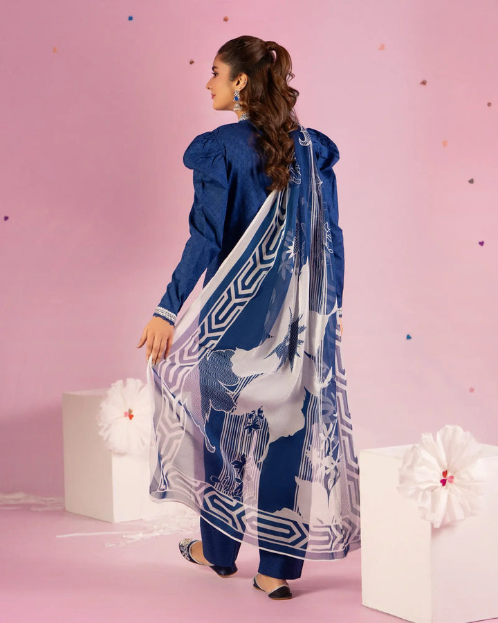 Jacquard Cotton 3PC | 17438 Sha Posh Textile