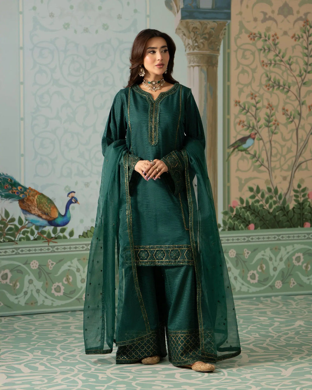 Jacquard Cotton Viscose 3PC | 17452 Sha Posh Textile