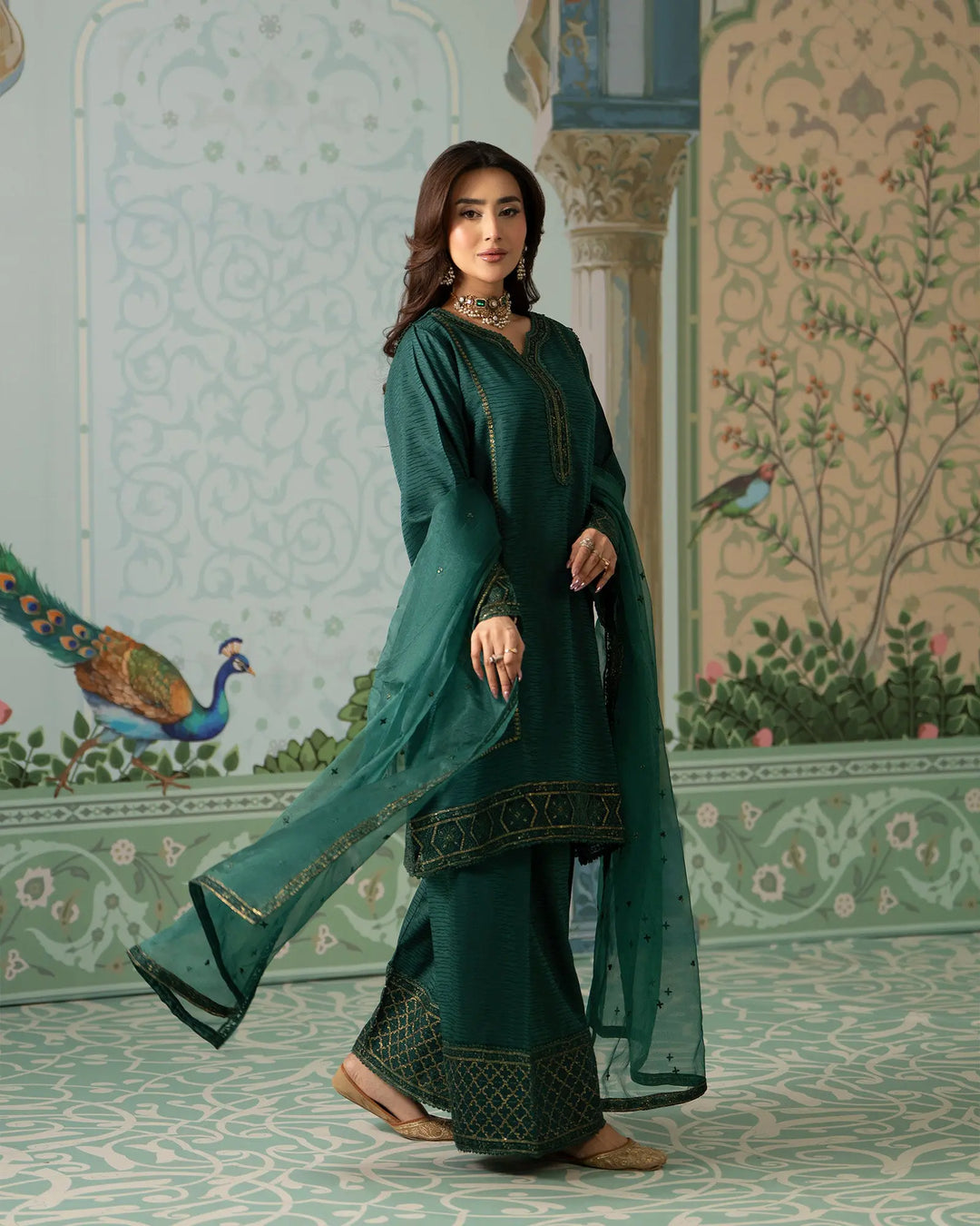 Jacquard Cotton Viscose 3PC | 17452 Sha Posh Textile