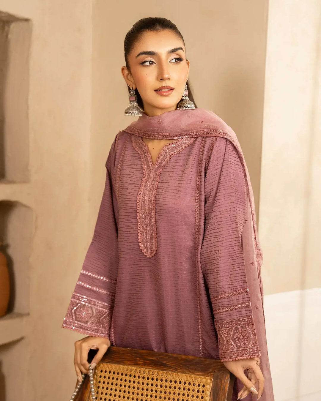 Jacquard Cotton Viscose 3PC | 17452 Sha Posh Textile