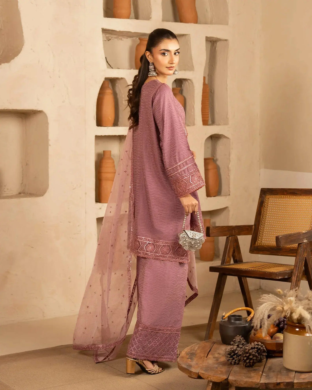 Jacquard Cotton Viscose 3PC | 17452 Sha Posh Textile